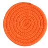 ABenkle 8 Pcs Drink Coasters with Holder, Cotton Woven Absorbent Coasters for Drinks, Minimalist Home Decor Coaster Set for Wooden Tabletop Protection Table, 4.3 inches view 2
