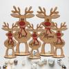 Personalised Freestanding Reindeer, Family Christmas Decoration, Place Names Setting DecorationPersonalised Freestanding Reindeer, Place Names Setting, Ornament, Table Place Names (20cm,5pcs) view 1