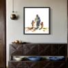 Jesus Walking with Children Art Print Poster, Religious Faith Spiritual Wall Art Painting Worship Prayer Artwork Posters for Bedroom Living Room Decorations (Jesus Walking with Children, 16x20 inches + (Black Frame)) view 4
