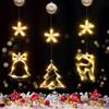 suddus Christmas Window Lights Decoration,Tree,Jingle Bell&Deer Warm White view 1