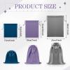 20 Pcs Satin Game Storage Bags for Women Men, S,M,L, Blue and Purple view 2