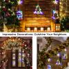 suddus Christmas Window Lights Decoration, Tree,Jingle Bell&Deer Multicolor view 2