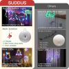 suddus Christmas Window Lights Decoration, Tree,Jingle Bell&Deer Multicolor view 3