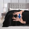 Holding Love in Your Hands Flag of Finland Throw Blanket for Couch 40"x30" Cozy Soft Sofa Chair Bed Throw Blankets Flannel Blanket view 3