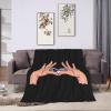Holding Love in Your Hands Flag of Finland Throw Blanket for Couch 40"x30" Cozy Soft Sofa Chair Bed Throw Blankets Flannel Blanket view 4