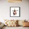 Jesus Carrying the Cross Art Print Poster, Religious Faith Spiritual Wall Art Painting Worship Prayer Artwork Posters for Bedroom Living Room Decorations (Jesus Carrying the Cross, 16x20 inches + (Black Frame)) view 2