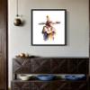 Jesus Carrying the Cross Art Print Poster, Religious Faith Spiritual Wall Art Painting Worship Prayer Artwork Posters for Bedroom Living Room Decorations (Jesus Carrying the Cross, 16x20 inches + (Black Frame)) view 3