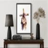 Jesus Carrying the Cross Art Print Poster, Religious Faith Spiritual Wall Art Painting Worship Prayer Artwork Posters for Bedroom Living Room Decorations (Jesus Carrying the Cross, 16x20 inches + (Black Frame)) view 4