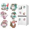 BAYUNOE Diamond Art Refrigerator Magnet DIY Creative Fridge Magnet Diamond Art Painting Decorations Magnets Stickers for Home Decors Cabinet Refrigerator-Christmas Goblin view 1