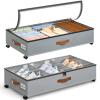 Yecaye Under Bed Storage with Wheels, 2 Pack Under Bed Storage Containers with Adjustable Dividers & Clear Window, Rolling Underbed Organizer Bins Drawers for Clothes, Shoes, Blankets, Grey view 1