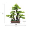 Bustards Artificial Tree Office Study Chinese Decorative Ornaments Simulation Bonsai Fake Green Plants Potted Hotel High-Grade Furnishings Artificial Plants Indoor view 2