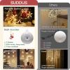 suddus Christmas Window Lights Decoration, Star, Bell & Tree Warm White view 4