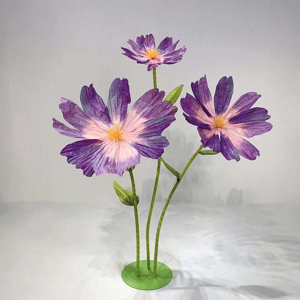 Yuthsona Giant Artificial Daisy Flowers Wedding Decorations for Reception Waterproof Artificial Flowers Elegant Floral Display Huge Party Decor for Birthday Wedding Arrangements Banquet Background