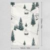 WYUSPGK Wall Tapestry, Ski Lift With Fir Tree Print Large Polyester Hanging Decor with Installation Kit Ideal for Bedroom, Living Room, Meditation Space view 2