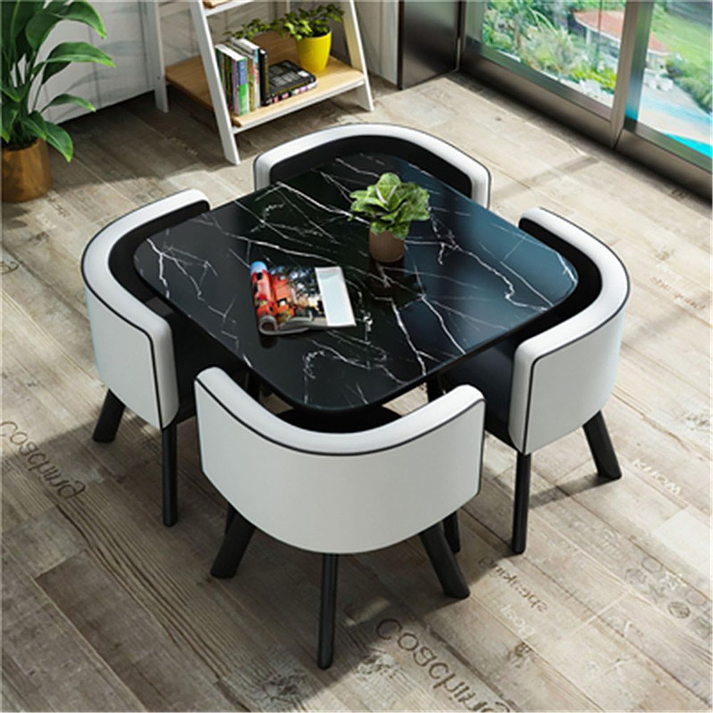 OCAZI Round Conference Table for Dinning Room/Kitchen Simple Small Round Table Kitchen Dining Table Set