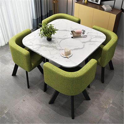 OCAZI Round Conference Table for Dinning Room/Kitchen Simple Small Round Table Kitchen Dining Table Set
