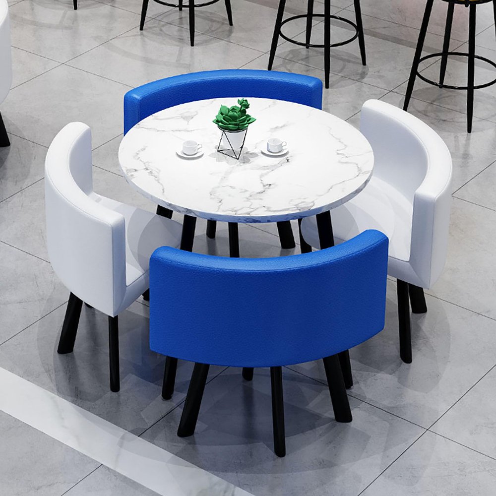 OCAZI Round Conference Table for Dinning Room/Kitchen Simple Small Round Table Kitchen Dining Table Set