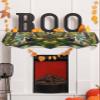 Forest Raccoon Fireplace Mantel Scarf Cover, Animal Bird Mountains Tree Natural Landscape Mantel Shelf Top Scarf Runner for Christmas Halloween Thanksgiving Fall Indoor Decorations 70" L x 17" W view 4