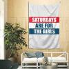 BYOBLU Saturdays are for The Girls Wall Tapestry For Bedroom Home Dorm Decor Large Tapestries 60" X 90" view 2
