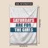 BYOBLU Saturdays are for The Girls Wall Tapestry For Bedroom Home Dorm Decor Large Tapestries 60" X 90" view 3