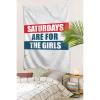 BYOBLU Saturdays are for The Girls Wall Tapestry For Bedroom Home Dorm Decor Large Tapestries 60" X 90" view 4