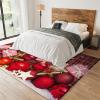 3x4 Merry Christmas Christmas Ball Printed Rug, Red and Black Checkered Area Carpet, Soft Non-Slip Foldable Hardwearing Washable Mat for Living Room Bedroom Entryway Hallway Apartment view 3