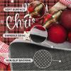 3x4 Merry Christmas Christmas Ball Printed Rug, Red and Black Checkered Area Carpet, Soft Non-Slip Foldable Hardwearing Washable Mat for Living Room Bedroom Entryway Hallway Apartment view 4