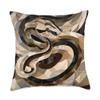 Ball Python Art - Cubism Snake Painting Wildlife Pattern Throw Pillow view 1