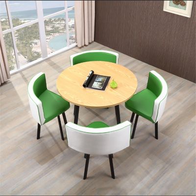 OCAZI Round Conference Table for Dinning Room/Kitchen Simple Small Round Table Kitchen Dining Table Set