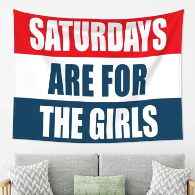 BYOBLU Saturdays are for The Girls Wall Tapestry For Bedroom Home Dorm Decor Large Tapestries 80" X 60"