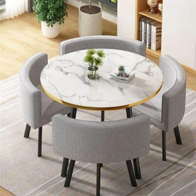OCAZI Round Conference Table for Dinning Room/Kitchen Simple Small Round Table Kitchen Dining Table Set