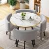 OCAZI Round Conference Table for Dinning Room/Kitchen Simple Small Round Table Kitchen Dining Table Set view 1