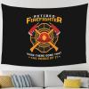 BYOBLU Retired Firefighter Been There Done That and Proud of It Wall Tapestry For Bedroom Home Dorm Decor Large Tapestries 90" X 60" view 1