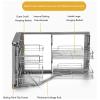 Kitchen Organizer 15" Blind Corner Organizers, Magic Corner Base Cabinet Pull Out Left, 2 Tier Pull Out Cabinet Organizer for Kitchen Cabinet (LeftOpen) view 3