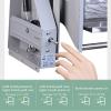 LIPJIA Kitchen Organizer High Cabinet 3-Tier Pull Down Shelf, Metal Storage Shelf, Retractable Large Capacity Shelf, Heavy Duty Organizer for Tall Kitchen/Bathroom Cabinets view 3