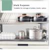 LIPJIA Kitchen Organizer High Cabinet 3-Tier Pull Down Shelf, Metal Storage Shelf, Retractable Large Capacity Shelf, Heavy Duty Organizer for Tall Kitchen/Bathroom Cabinets view 4