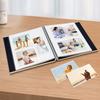 Large Photo Album Self Adhesive Scrapbook Album for 46 810 Pictures DIY Magnetic Linen Cover Album 60 Pages for Family Wedding Gifts with Metal Pen and Plastic Board view 2