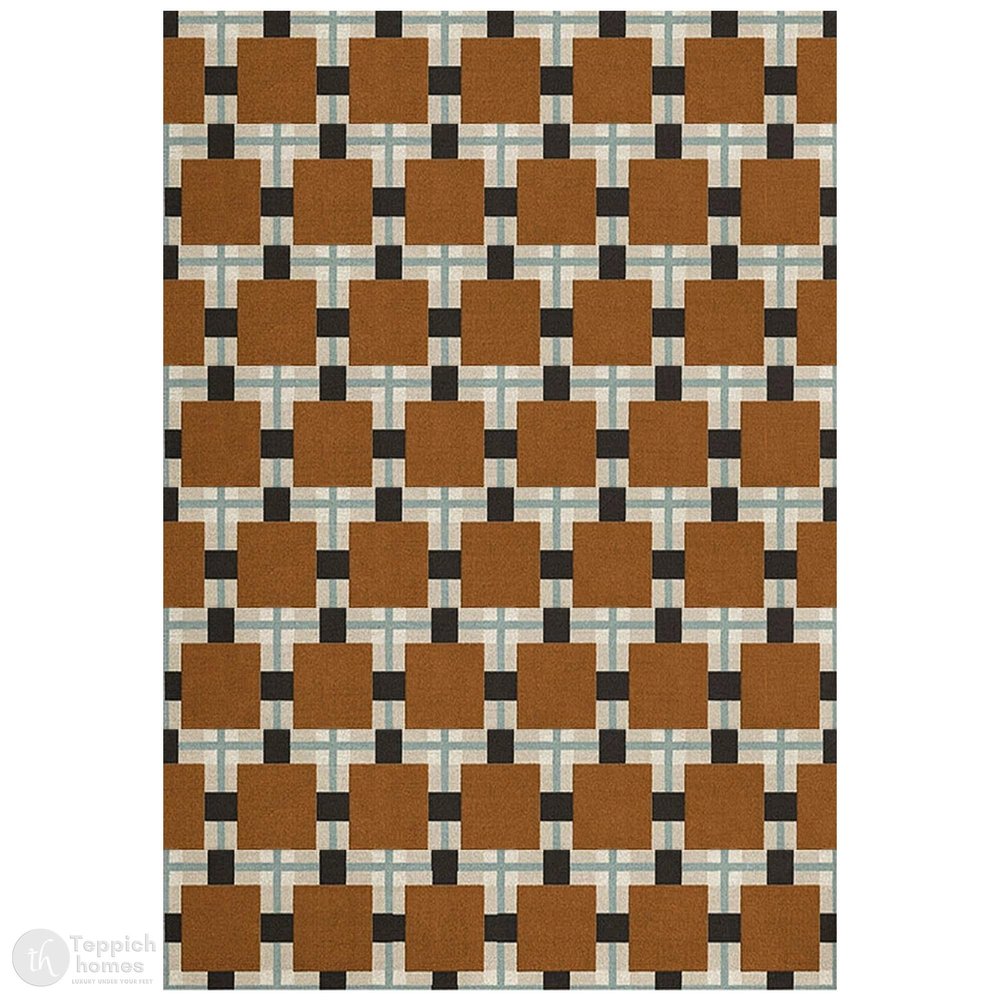 11x13, 9x12, 12x18, 10x10 | Ochre Hand Tufted Fields Kroon Area Rug | Geometric Square Multicolor Wool Rugs | Living Bed Room Floor Contemporary Carpet |Rectangle Modern Rug | 10X13 Handmade Rug