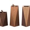 Compost bin Kitchen/Garbage Large Wooden Kitchen Trash Can, Straight Throw Trash Can, Waste Paper Basket for Home Kitchen Office Step Trash can(Light Brown) view 4