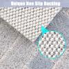 JOJUJK Shower Mat, 100x120cm/39.37x47.24in Snowflake Non Slip Bath Mat for Tub, Soft PVC Loofah Bathtub Mats, Quick Drying Bathroom Stall Floor Mat, Bathroom Accessories Without Suction Cup, Purple view 2
