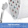 JOJUJK Shower Mat, 100x120cm/39.37x47.24in Snowflake Non Slip Bath Mat for Tub, Soft PVC Loofah Bathtub Mats, Quick Drying Bathroom Stall Floor Mat, Bathroom Accessories Without Suction Cup, Purple view 3
