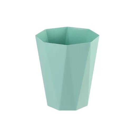 Compost bin Kitchen/Garbage Simple Trash can for Home Living Room, Bathroom, Kitchen Without lid, Large Creative Bedroom Office Paper Basket Toilet Step Trash can(Green,Large)