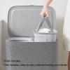 Laundry Hamper, Large Laundry Basket Double Compartment Design Clothes Hamper, Laundry Bag with Handles, Lid and Detachable Bag, Clothes Bin for Bathroom, Laundry, College (S view 3