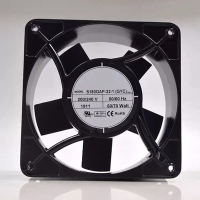 S180GAP-22-1 AC 200/240V 60/70W 176X176X89MM Cabinet Cooling Fan