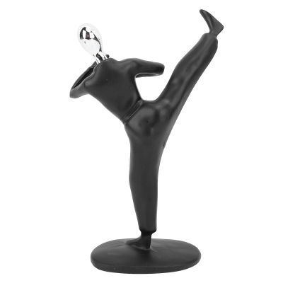 MOUMOUTEN Resin Musician Figurines, Musician Statues Abstract Sports Men Figures Decorative Sculpture Ornament for Desktop Living Room (Type 2)