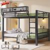 TIHWOALL Latest Upgrade & Stronger Steel Queen Over Queen Bunk Bed, Heavy Duty Thickened More Rust-Proof Metal Bunk Queen Bed with Enhanced Legs & Slats (Easier Assembly) view 1