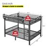 TIHWOALL Latest Upgrade & Stronger Steel Queen Over Queen Bunk Bed, Heavy Duty Thickened More Rust-Proof Metal Bunk Queen Bed with Enhanced Legs & Slats (Easier Assembly) view 2