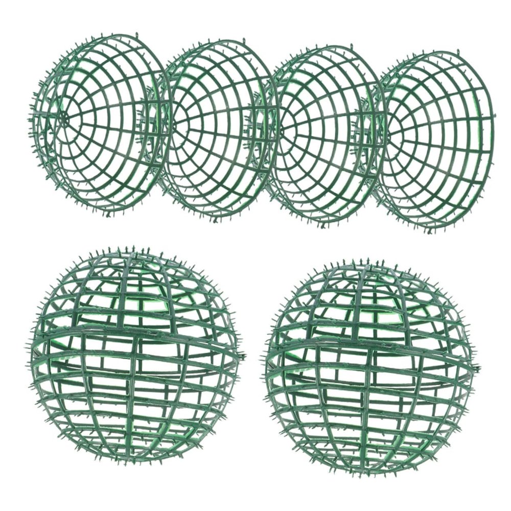 HOOTNEE 4pcs Artificial Plant Ball Frames Grass Ball Support Cage for Outdoor Garden Supply