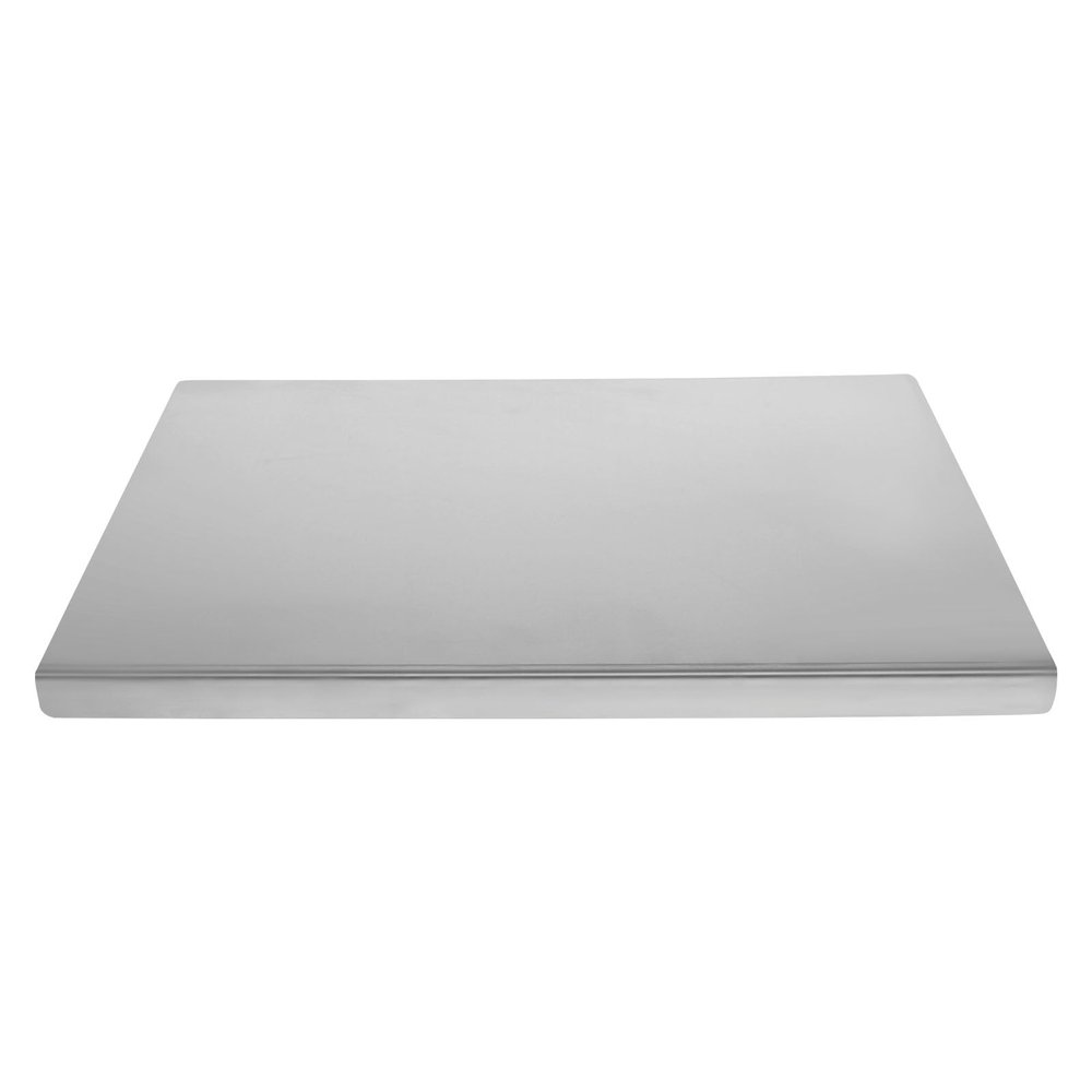 US Stainless Steel Cutting Board Smooth Stainless Steel Chopping Board Nonslip Stainless Steel Baking Board with Folding Edge Safe Stainless Steel Pastry Board for Cutting Vegetables Fruits