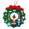 HOOTNEE 1set Felt Garland Hanging Wreath Decor Unfading Christmas Decoration Craft Kit for Home and Holiday Use view 1